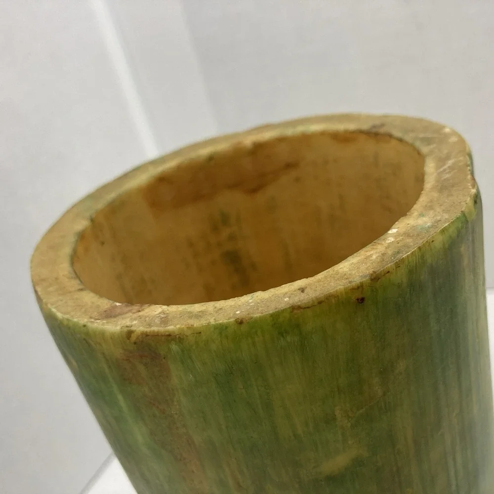 Rare VTG‎ MCM Bamboo Vase Planter 6.25